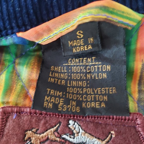 SOLD FoxRun Womens Jacket Small Purple Quilted Corduroy Collar Snap Front Pocket - Picture 9 of 10